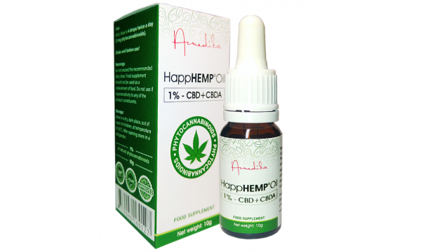 HappHEMP Oil 1%- CBD+CBDA